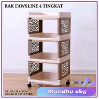 Gambar Rak Susun Serbaguna / Rak Susun Plastik 4 Tingkat Kecil Fawsline FR 204K dari Muraku Sby Kota Surabaya 1 Tokopedia