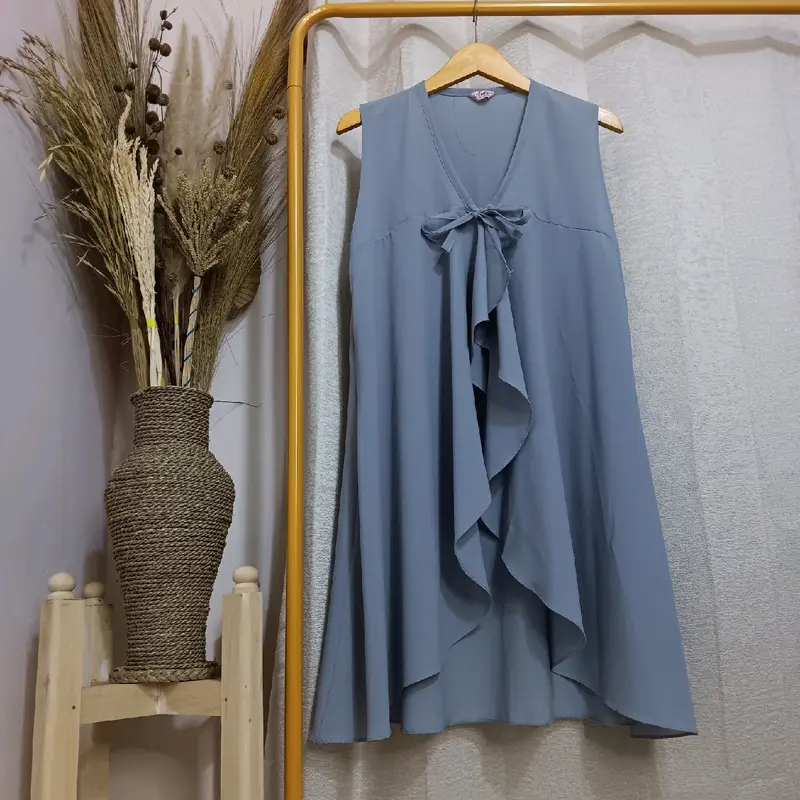 [BISA COD] OUTER KEKINIAN Ld 110 cm pb 100 cm bahan cerutty premium [ aksen tali depan pendek] 0