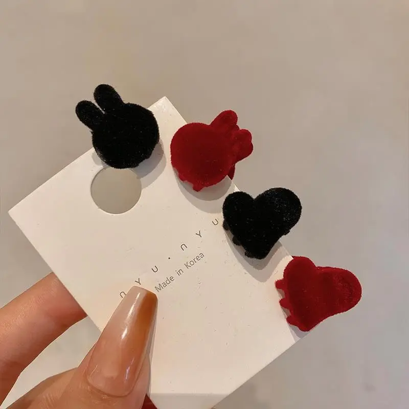 Kẹp Hàm Nhỏ Đổ Xô Tình Yêu Thỏ, Kẹp Tóc Viền Dễ Thương, Kẹp Bên, Kẹp Nhỏ Phụ Kiện Tóc Mini, Dành Cho Nữ, Kẹp Tóc, [Chọn Nóng] 6