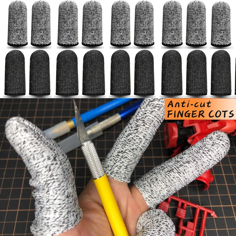 5Pcs New Workplace Safety Supplies Garden Picking Finger Peel Fingertip Gloves Finger Protector Sleeve Thumb Protector Anti-Cut Finger Cover