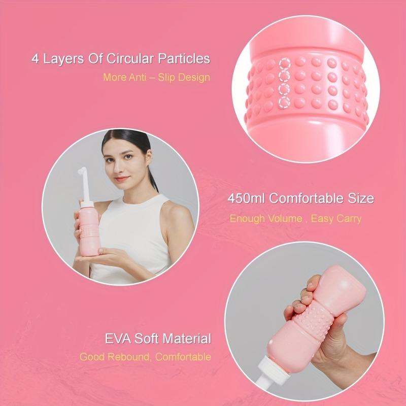 Bồn vệ sinh Cầm Tay 15oz bình Peri 450ml, công cụ chăm sóc phụ nữ cuối cùng, thích hợp cho du lịch, vệ sinh khi đang di chuyển, 1 cái 8