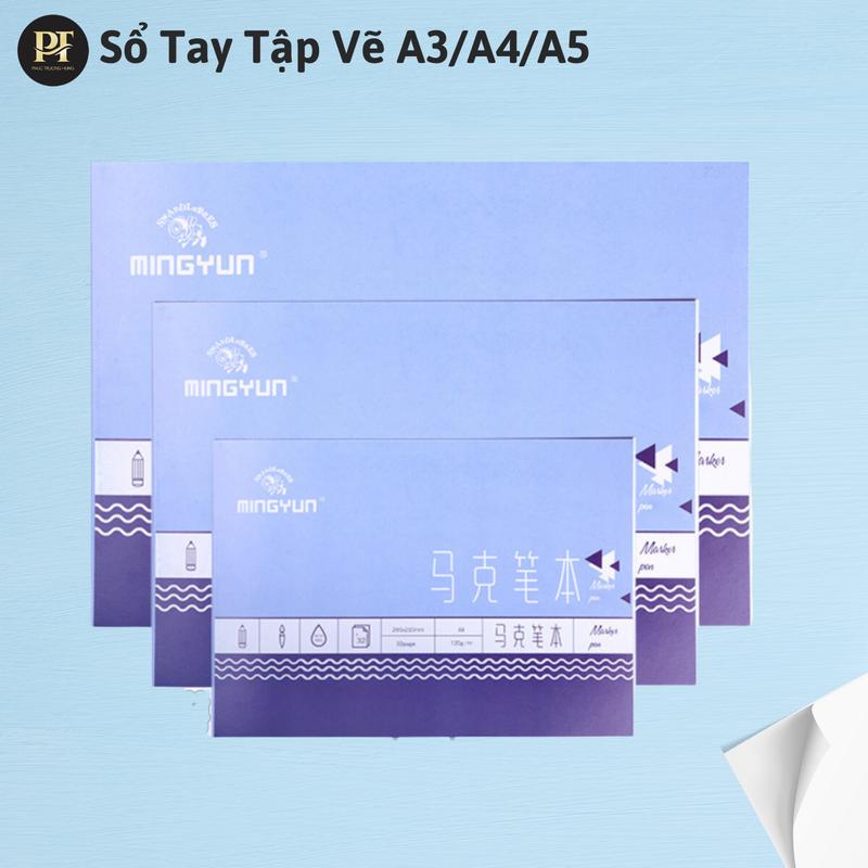 Sổ Tay Tập Vẽ A3 A4 A5 Giấy Dày Chống Thấm 32 Tờ - Chuyên Dụng Cao Cấp Cho Dân Kiến Trúc Mỹ Thuật [Trường Hưng Store]