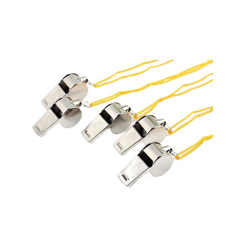 Product Introduction of Loud Metal Whistle Team Sport With Rope Strong Sport Whistle Compact Wear Resistant Stainless Steel Whistles Lifeguards 30