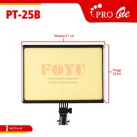 Gambar LED BiColor Light Panel Lampu Kotak Penerangan Continuous Kelvin Make Up MUA Pro One PT-25B Kuning Putih White dari Foyu Photo Kota Administrasi Jakarta Selatan 2 Tokopedia