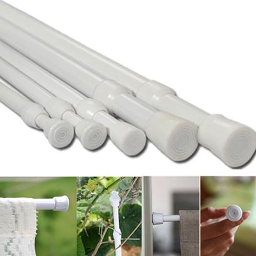 Carbon Steel Adjustable Rod Tension Home Bathroom Curtain Extensible Rod Hanger 0