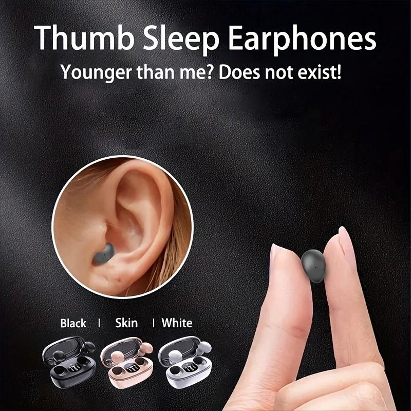 Tai nghe ẩn vô hình, siêu nhỏ, thích hợp cho tai nghe ngủ không dây Nhỏ Giảm tiếng ồn trong tai Nhỏ Tai nghe ngủ, tai nghe vô hình 0