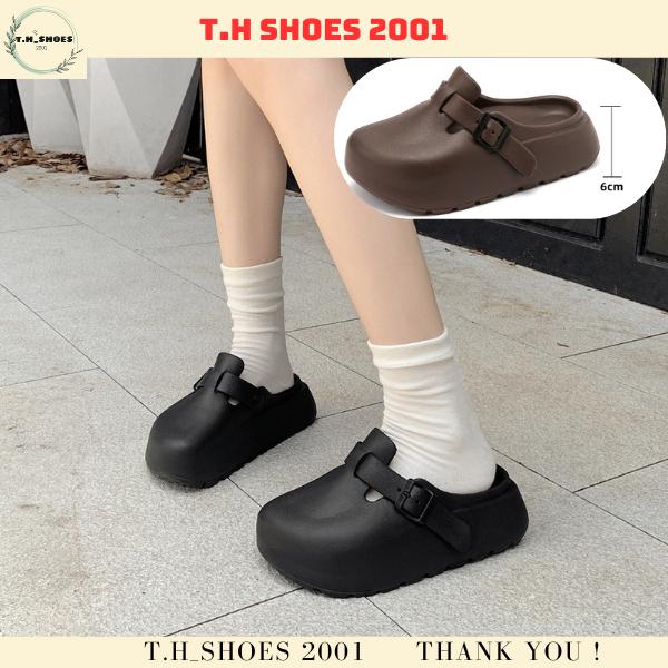 (Mẫu Mới) Dép Sục Nữ Bít Mũi EVA Đế Cao 6Cm Chống Trượt Êm Chân Nhẹ Chống Nước Dễ Phối Đồ Phong Cách Trẻ Trung Hàng QC