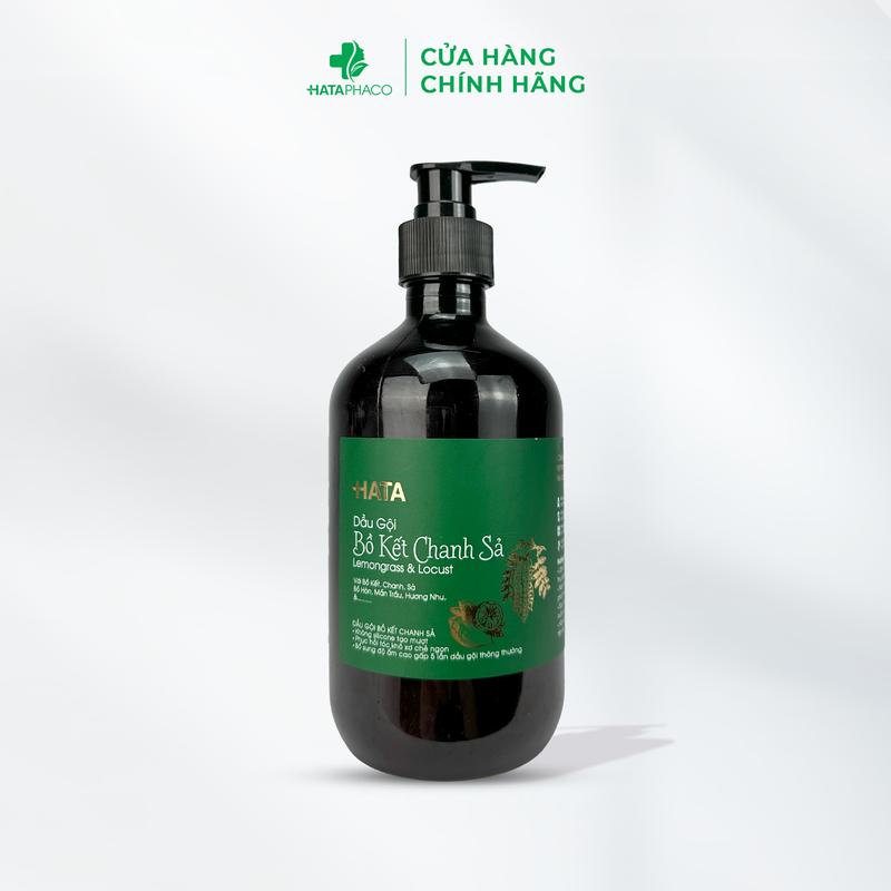 Dầu gội thảo dược chăm sóc tóc bồ kết chanh sả - Chai 500ml