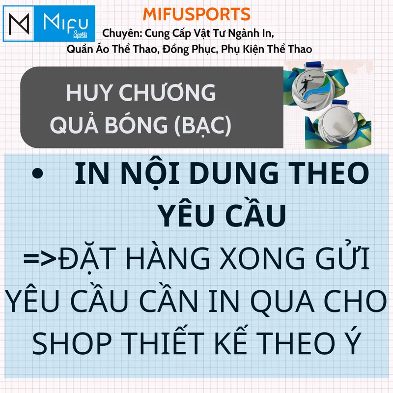Huy chương kim loại ĐÁNH CẦU LÔNG - IN NỘI DUNG THEO YÊU CẦU, huy chương thể thao MIFU sỉ lẻ giá rẻ 6