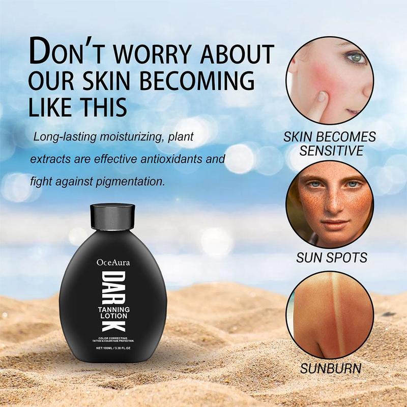 Product Introduction of Tanning Cream Original Summer Beach Bronzer Sunless Sunburn Repair Sunbeds Outdoor Nourish Dark Quickly Self Tanner Lotion 100ml 30