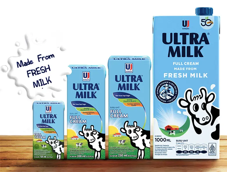 Ultra Milk Fullcream 250 Ml & 1 L Minuman Sapi