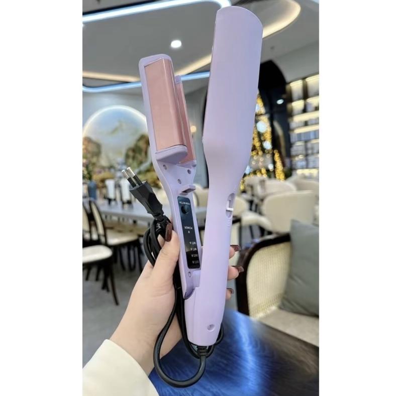 Product Introduction of Máy Uốn Tóc Xoăn Sóng Nước Hippie 32mm - Chất Liệu Gốm Sứ Ceramic Cao Cấp, Máy Làm Xoăn Sóng Nước Chỉnh Nhiệt Tiện Dụng 12
