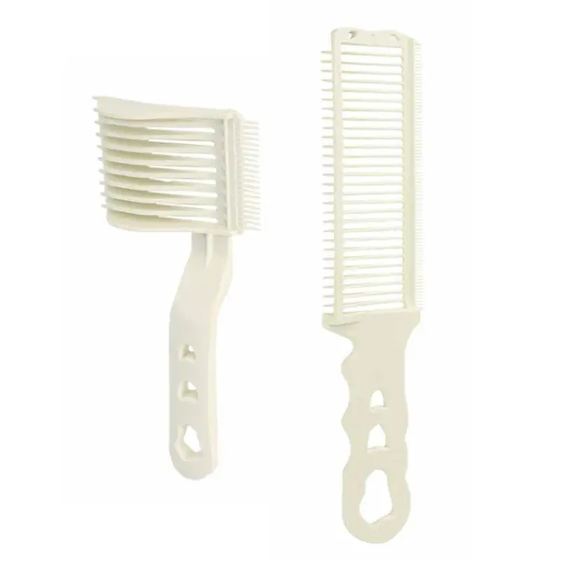 Lược Chải Tóc, 2 Chiếc, Lược Chải Tóc Phẳng Lên Đầu, Thích Hợp Cho Thợ Cắt Tóc, Dụng Cụ Tạo Kiểu Fade, Dành Cho Nam Giới, Chịu Nhiệt, Bàn Chải Fade, Thích Hợp Cho Salon, Pha Trộn dầu  hói 7