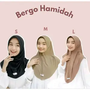 Kerudung bergo Jilbab Instan nyaman di pake