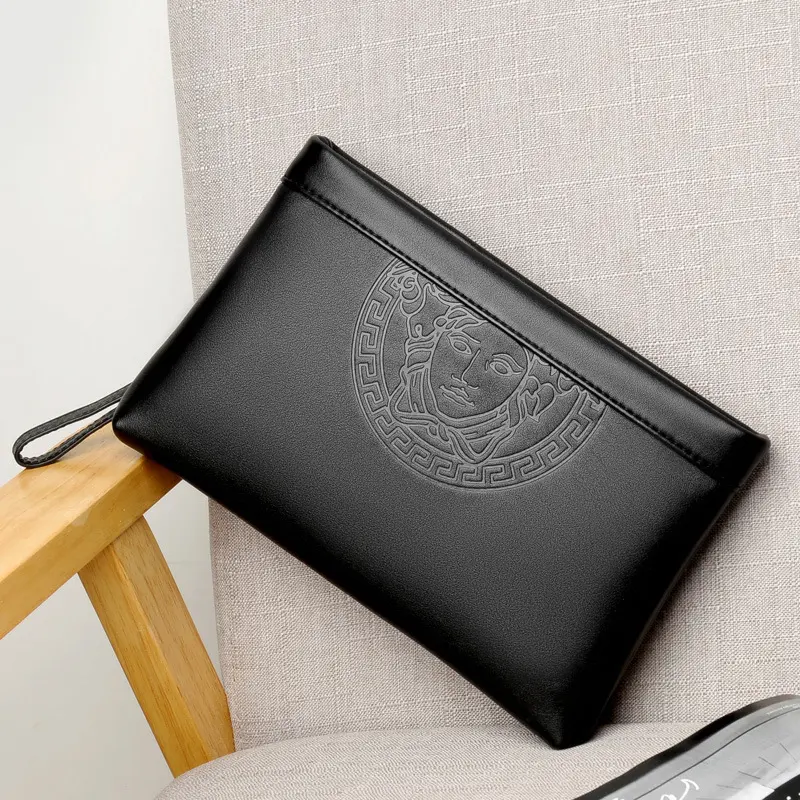 New Men's Bag Business Casual Men's Pu Hand Holding Envelope Bag Fashion Large Capacity Clutch Men's Briefcase Bag