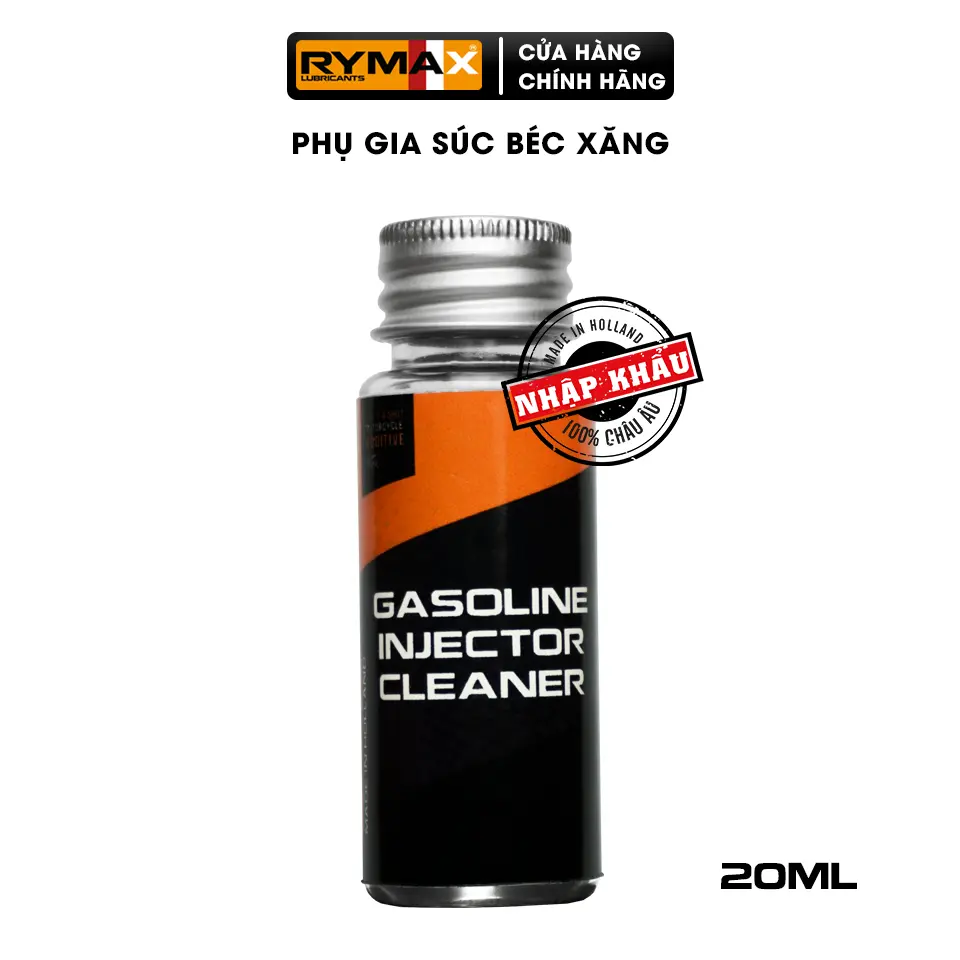 Vệ sinh kim phun buồng đốt (súc béc xăng) xe máy Rymax Gasoline Injector Cleaner 20ml