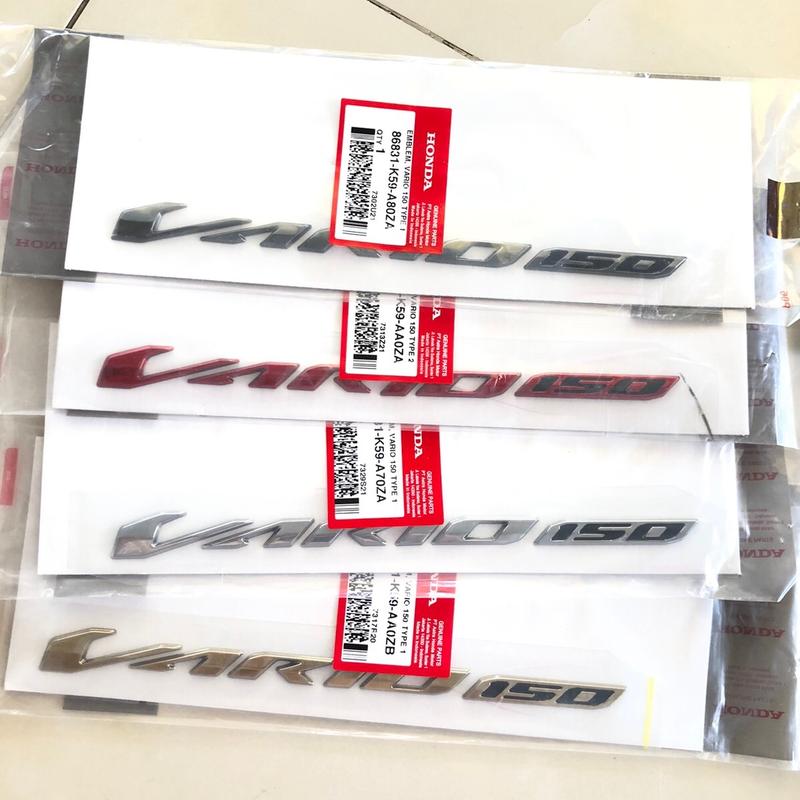 (1 cai) Tem chữ vario 150 chính hãng honda Nhãn Dán