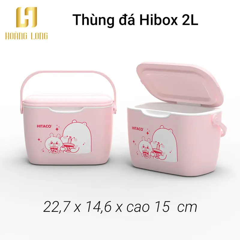 Thùng đá Hibox 2L - Nhựa Hiệp Thành - Bền, Đẹp, Màu Sắc Đa Dạng, Giữ Lạnh Lâu. 0