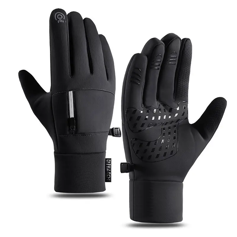 Ready Stock high quality Full Finger Tactical Gloves Protective Gear Outdoor cycling gloves Men Women gloves Windproof and waterproof touch screen sports winter warm fleece ski gloves