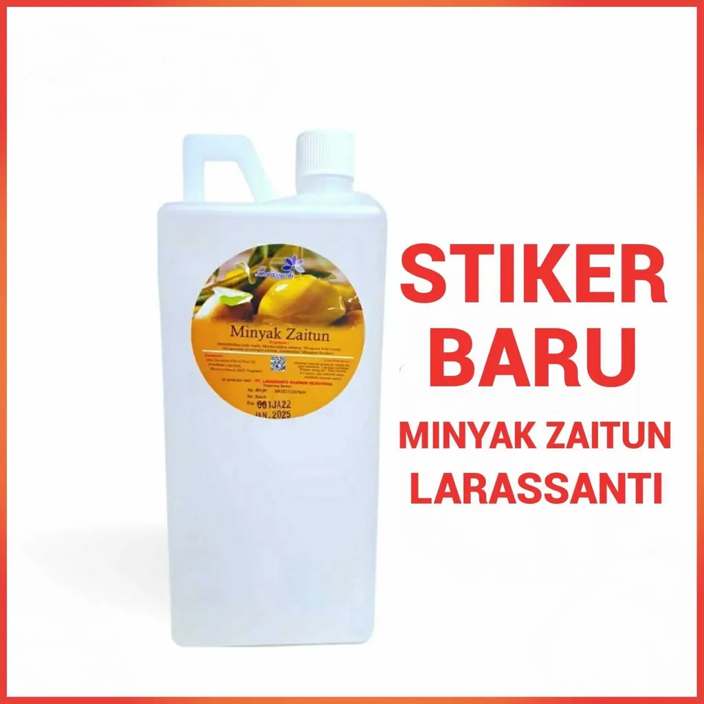MINYAK ZAITUN / LARASSANTI ZAITUN OIL PUTIH / MINYAK ZAITUN TERMURAH / MINYAK ZAITUN 1 LITER/ Massage Oil