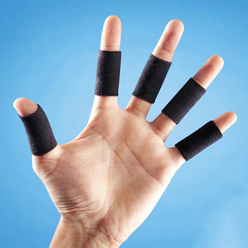 Product Introduction of 10PCS Sports Protective Gear Guard Support Wraps Basketball Volleyball Football Finger Stall Sleeve Protector Protection Gloves 14