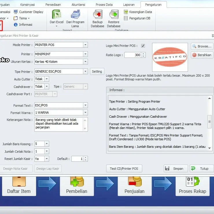 IPOS 4 FINAL EDITION SOFTWARE PROGRAM KASIR TOKO BUKU RETAIL WINDOWS Komputer 4