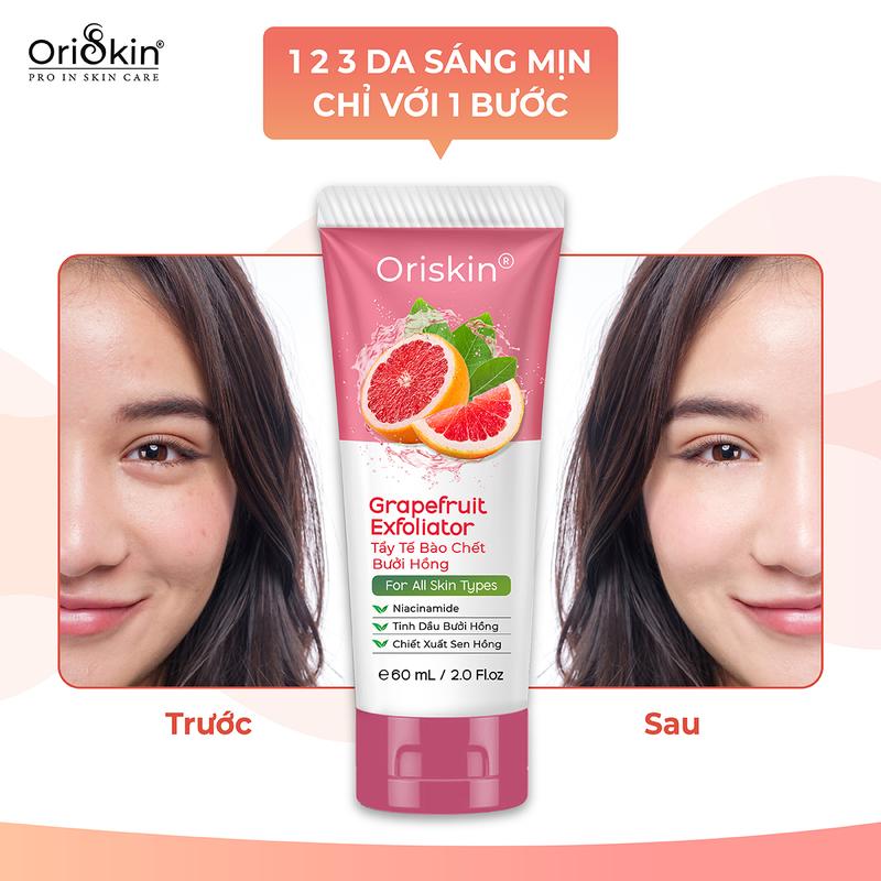 [ ORISKIN Bấm  Mua 2 Giảm 50% ] Grapefruit Exfoliator - Tẩy tế bào chết Bưởi Hồng Tây Ban Nha giúp lấy đi tế bào chết, dưỡng ẩm làn da mịn màng. 5