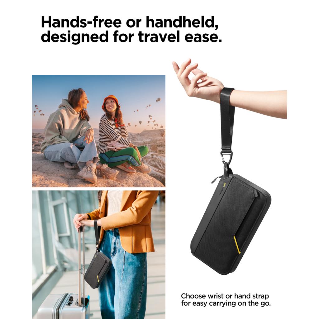 Spigen Passport Holder Passport Pouch Klasden KD500 - Black AFA07574