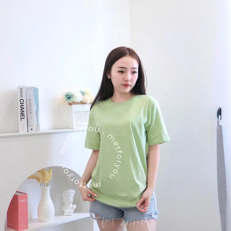 METFORYOU 16 WARNA BASIC COLLECTION Kaos Polos Katun Wanita| KAOS WANITA KATUN | KAOS WANITA O NECK 2