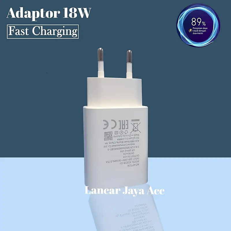 Charger Carger Carjer Casan Cas Adaptor Adapter 18W Fast Charging TYPE C Cable Kabel Handphone 1