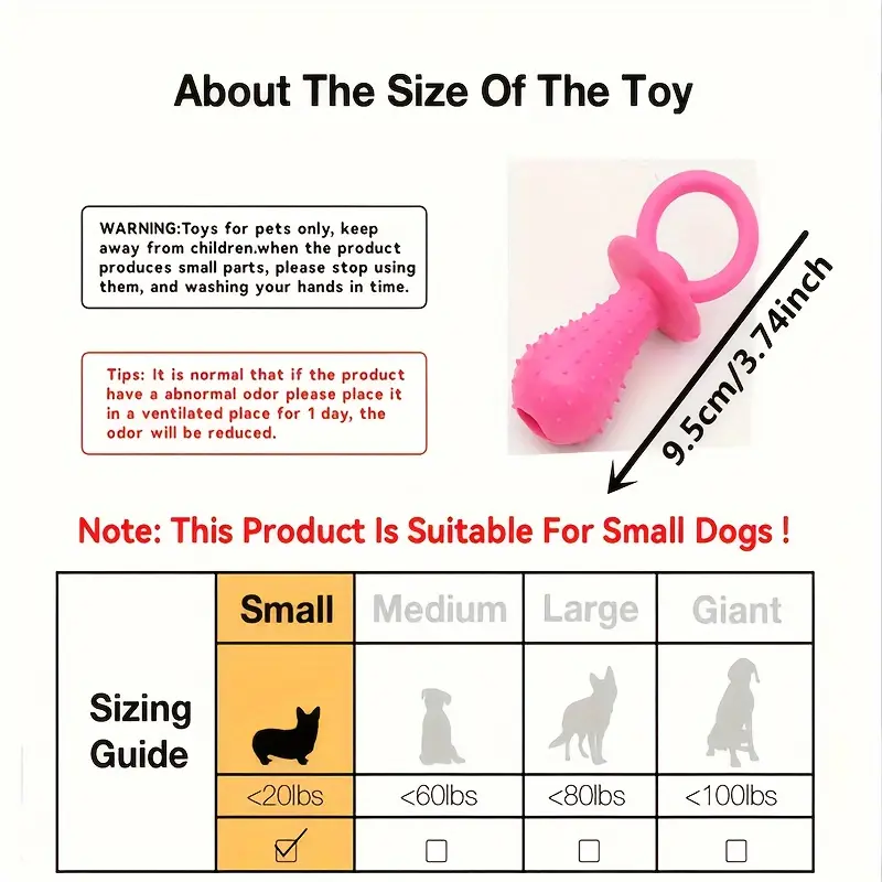 Pet Puppy Cleaning  Pacifier Chewing  - Promote Dental Health And Provide Fun Chewing And Play Experience dog    heavy  duty toys squeaky chew 2