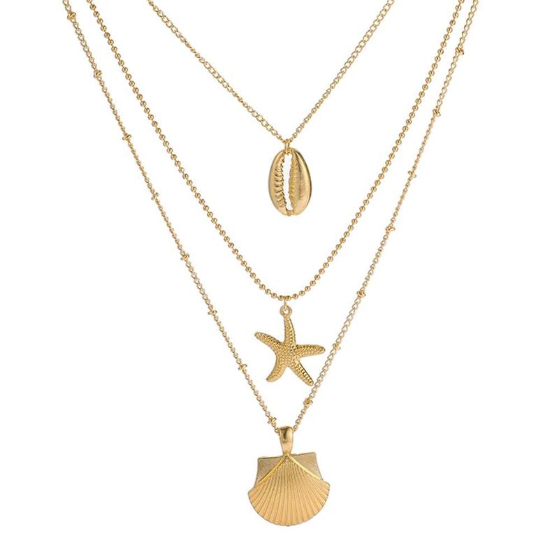 Product Introduction of Vòng Cổ Vỏ Sò, edous, Dành Cho Phụ Nữ, Vàng, Nhiều Lớp, Mặt Dây Chuyền Vỏ Sò Cowry Đi Biển, Phong Cách Bohemian, Tuyệt Vời Làm Quà Tặng 23