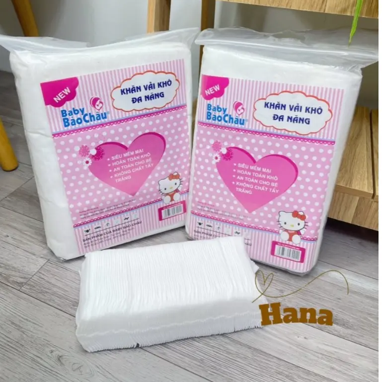 [ Bịch 300g] Khăn Khô Đa Năng,Giấy Khô Đa Năng Cho Bé Baby Bảo Châu 2