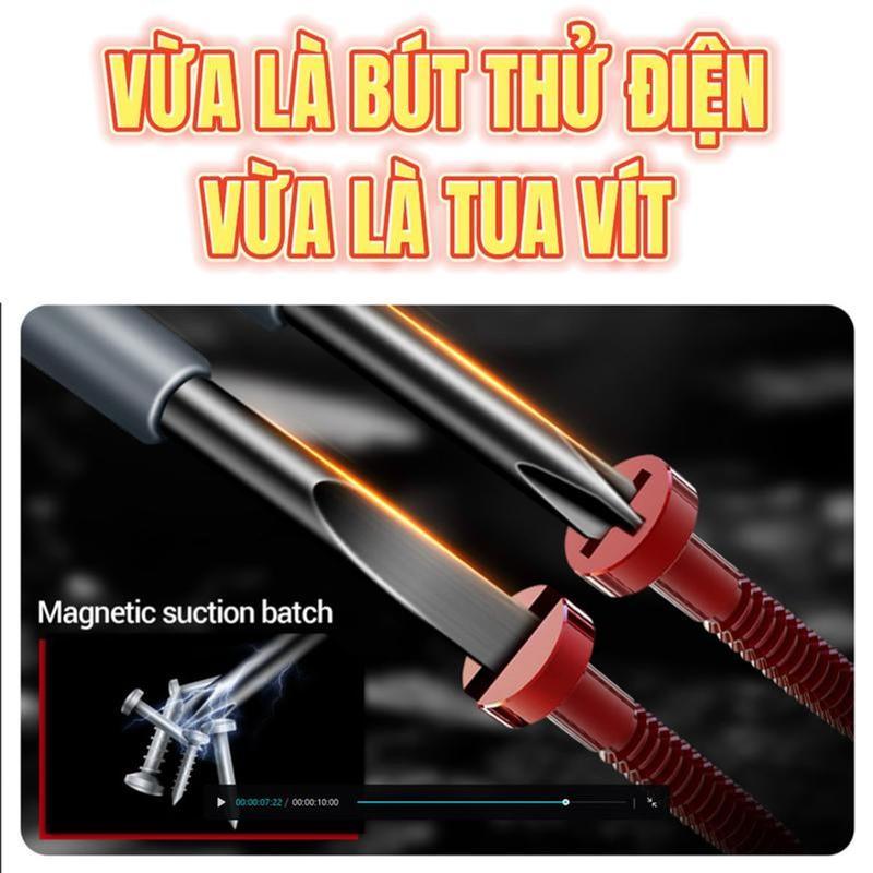 Product Introduction of Electric pen specialized for measuring broken wires, high brightness color light, multifunctional intelligent induction detection, screwdriver, electrical testing pen 7