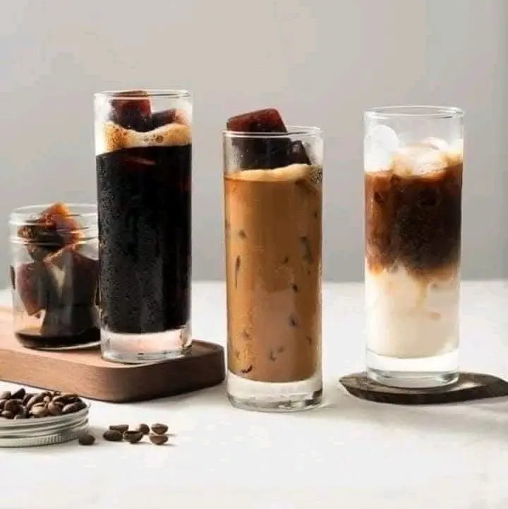 bộ 6 cốc thủy tinh caffe  ống cao 280ml