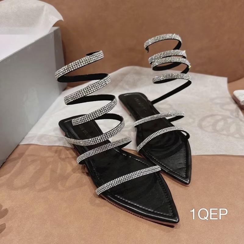 ￼Sandal Bệt Cuốn Đá Lò Xo Cực Sang Đẹp Shoes DéP GiàY Nữ 2