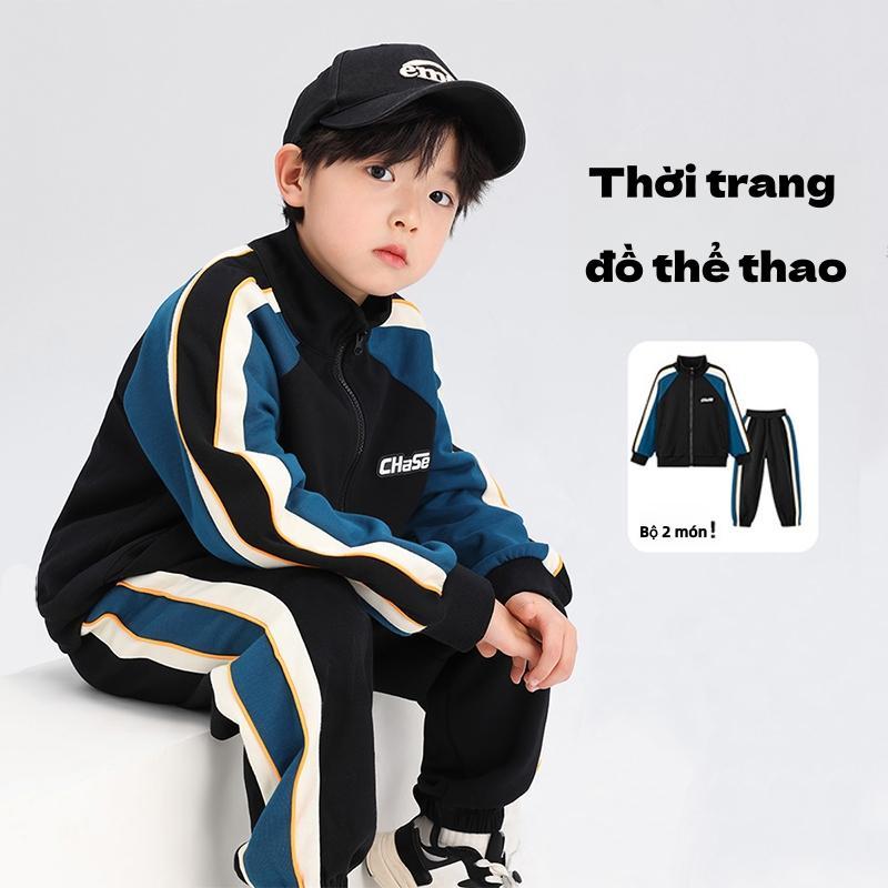 Bộ Đồ Thể Thao Trẻ Em Nam Nữ Chất Nỉ Cao Cấp – Set Áo Khoác & Quần Dài Thời Trang Năng Động Size 120-170