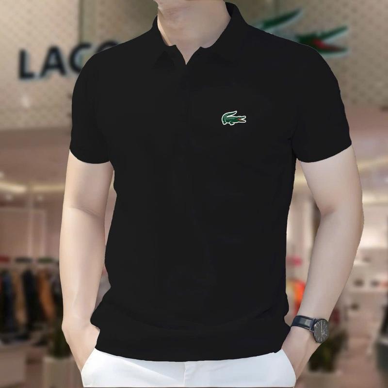 Áo Polo Nam Tay Ngắn Cotton Co Giản Nhẹ - Hàng Mới Nhất - Menswear, Ngăn Tay, Có Cố - Shirt 1