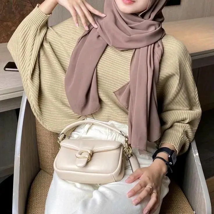 lasperal bluss Batwing real rajut berkualitas jumbo all size fit L Crew Neck 4