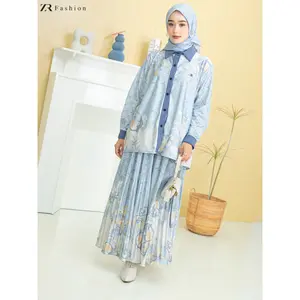 ZR Fashion Setelan Rok Elizabeth Velvet Mongly Baju Muslim