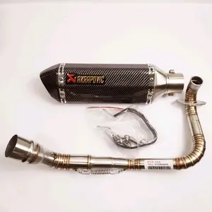 Knalpot IMPORT Akrapovic Carbon NGEBASS ADEM For PCX NMax Aerox ADV Genio Scoopy Fazzio Genio Vario Full System PNP Tinggal Pasang
