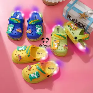 PROMO 2.2 - Sandal DINO LED Baim Jepit LED Tirex dan Labubu Anak Laki Laki Ada Lampu Lucu Bisa Nyala Kado Hadiah Lentur Lembut Ringan Viral Kekinian 2025