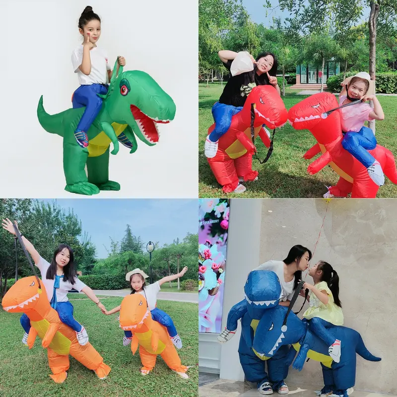 Khủng long bơm hơi cho bé vui nhộn Mascot trang phục động vật khủng long Halloween 0