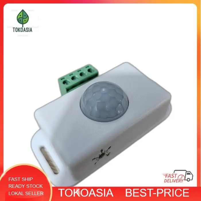 Sensor gerak DC 12V 24V PIR MOTION detector  6A saklar otomatis  PIR-8