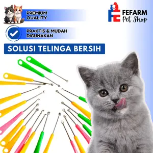 Korek Kuping Mini Pembersih Kuping Kucing 15PCS FEFARM Ear Kotoran Telinga Removal Removal