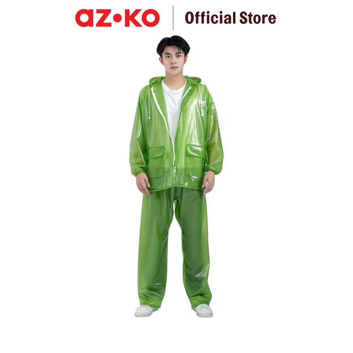 Gambar OTTO KLASSE UKURAN 3XL JAS HUJAN DENGAN REFLECTOR - HIJAU dari AZKO ID Kota Administrasi Jakarta Selatan Tokopedia