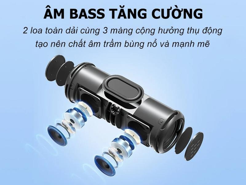 BEST SELLER | Loa Bluetooth Tronsmart T7 Lite siêu trầm | Công suất 24W | Chống nước IPX7 | Led RGB 9
