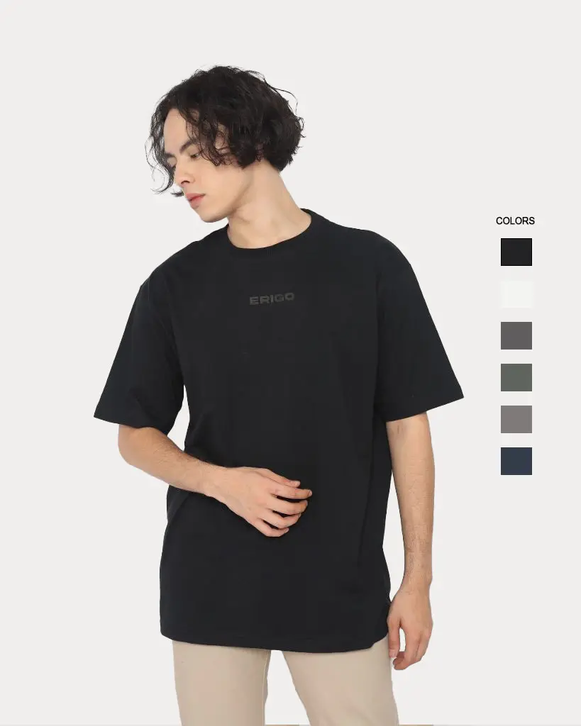 Erigo T-Shirt Oversize Logo HD Netral Color - Kaos Oversize Unisex