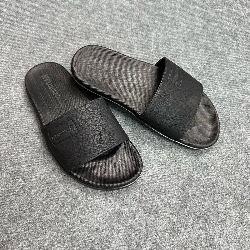 Dép da nam khâu quai đế bằng chống trơn trượt DéP Slipper dépcao dép  đế cao 1