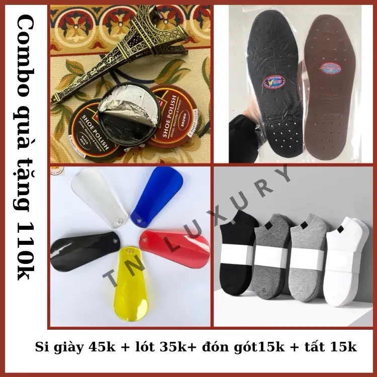 Giày lười TC-06 tăng chiều cao 6,5cm da bò nguyên tấm đế cao su khâu ( bh 12 tháng) 4